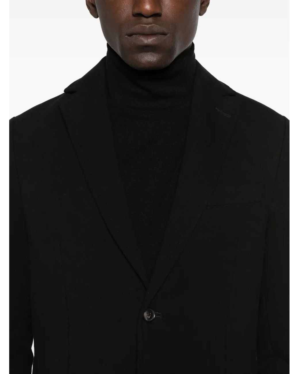 Circolo 1901 Black Two-Button Patch-Pocket Blazer for men