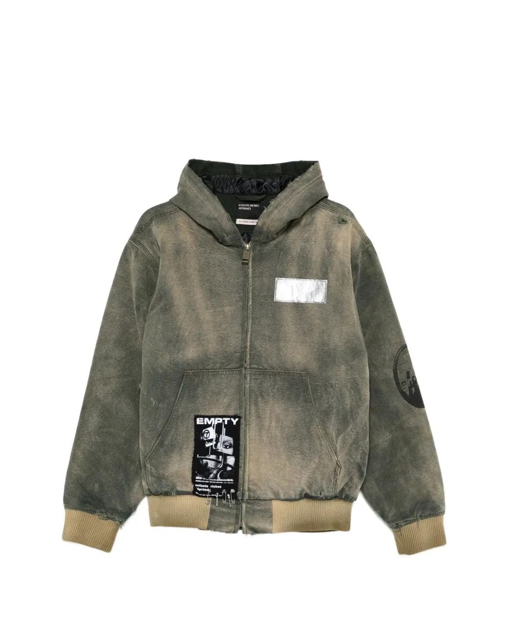 Enfants Riches Deprimes Green Graphic Hooded Jacket for men