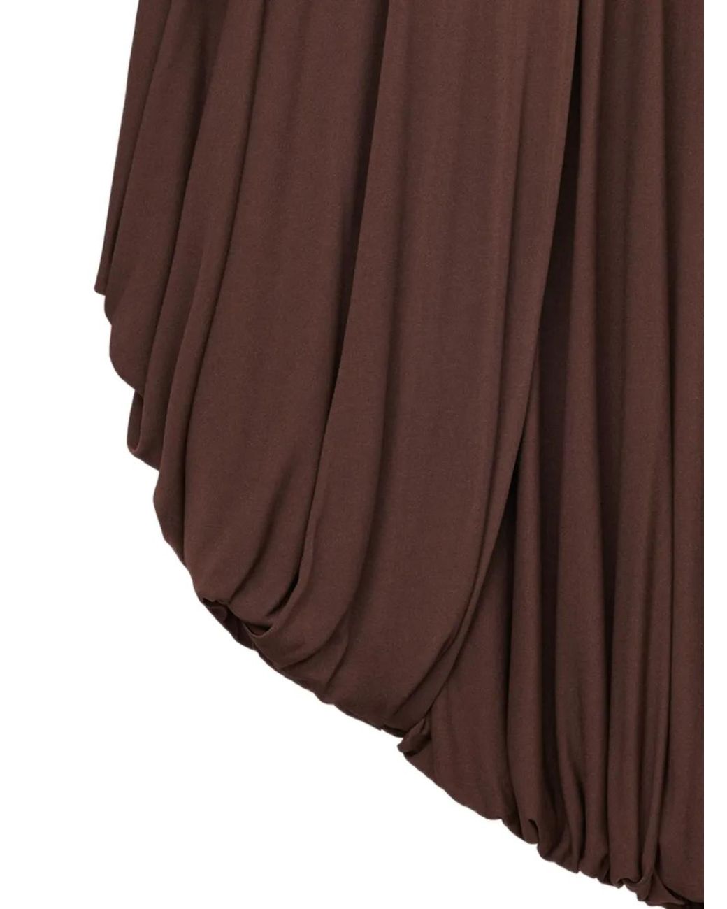 Loewe Brown Draped Skirt