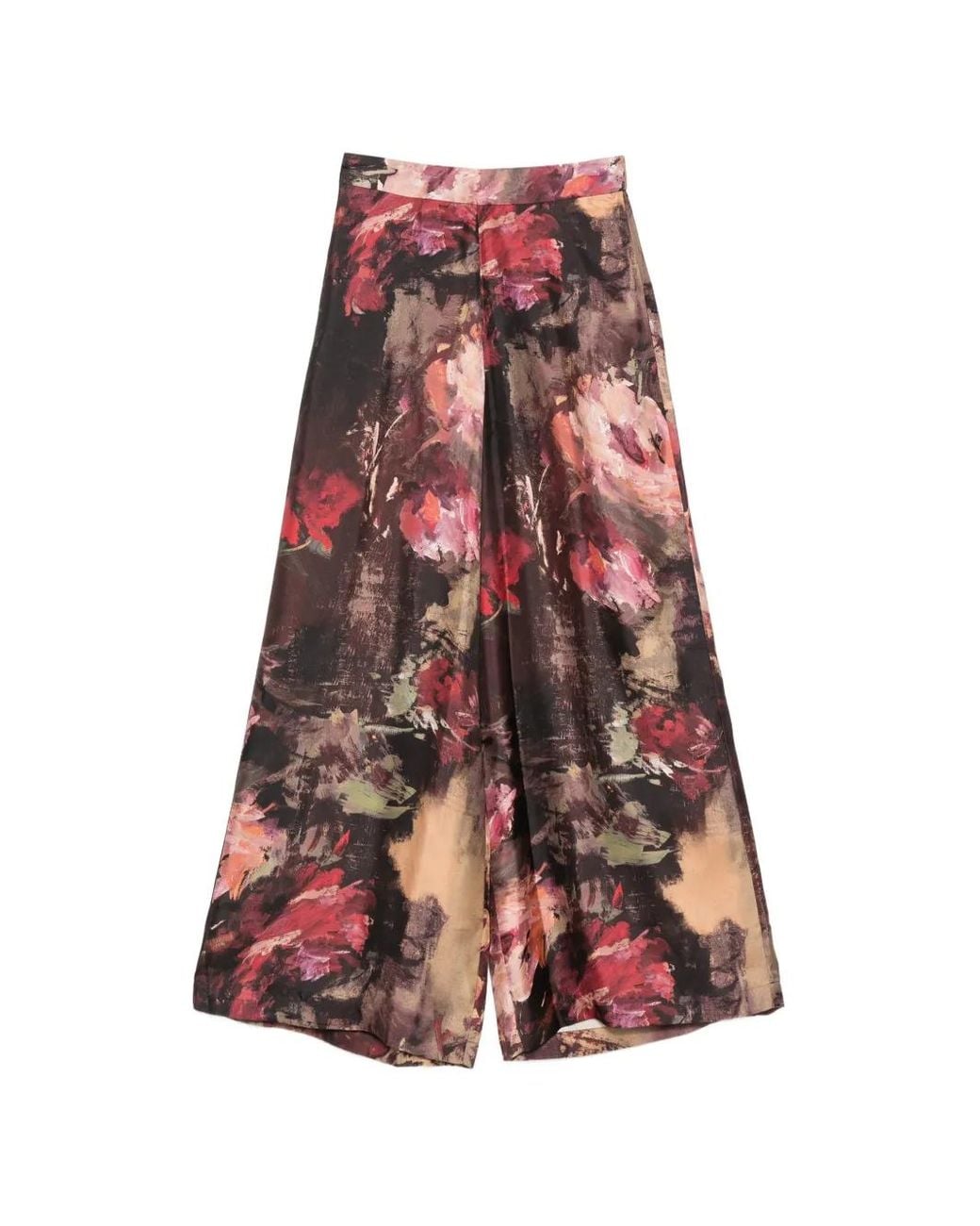 Antonio Marras White Floral-Print Palazzo Pants