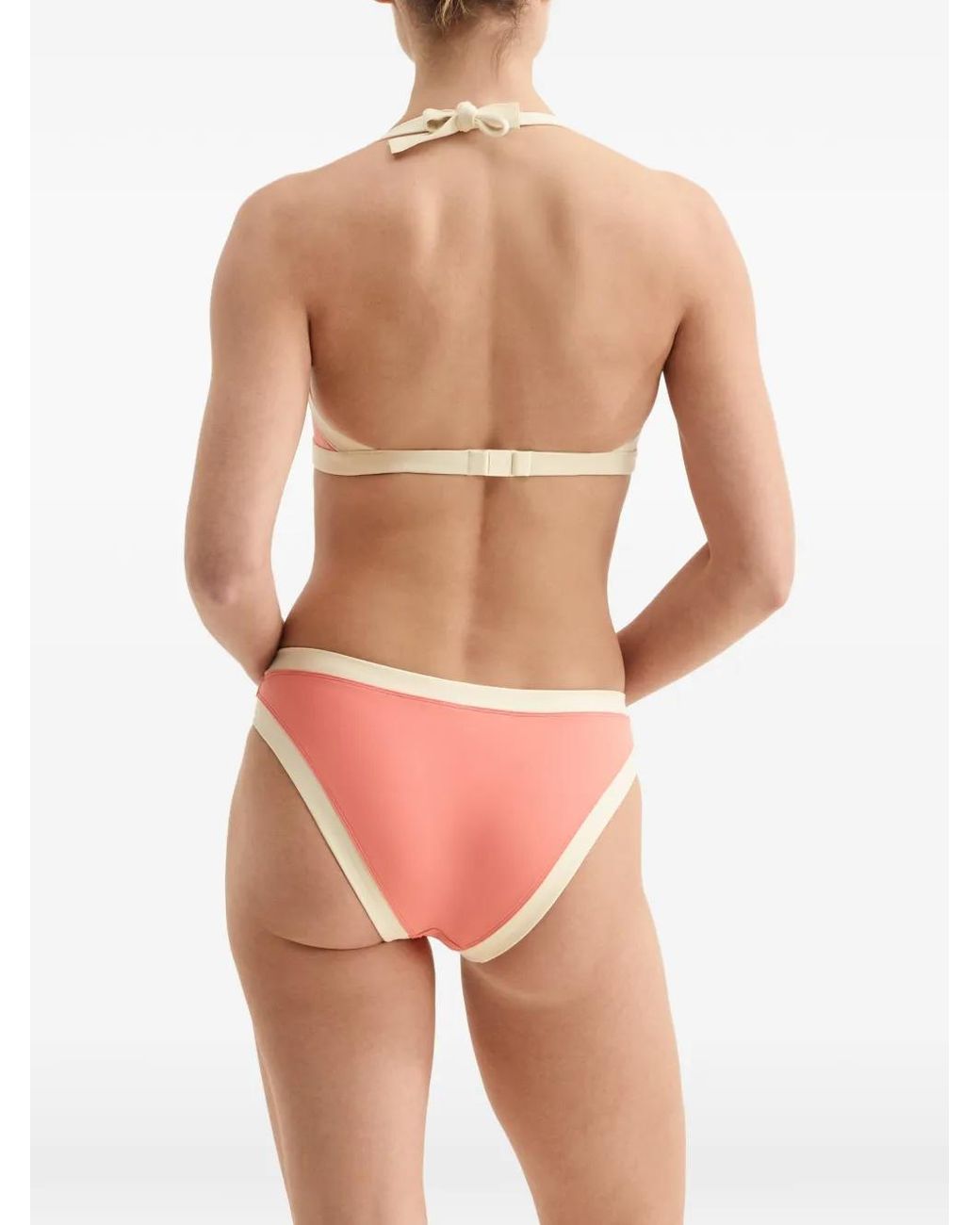 Eres Pink Calathea Trimmed Bikini Briefs