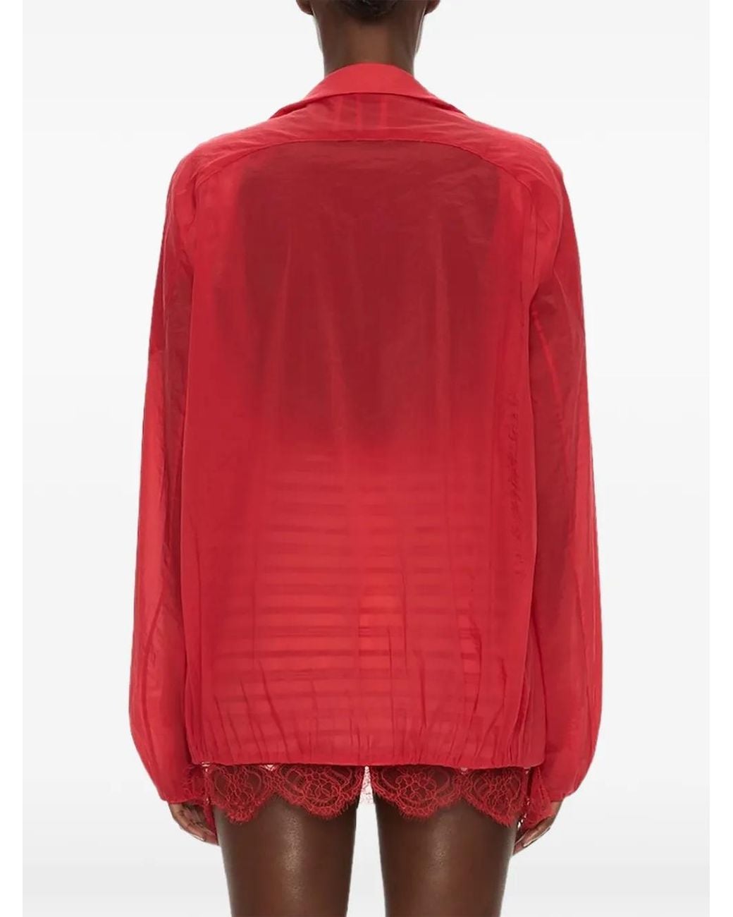 Christopher Esber Red Dannie Bomber Jacket