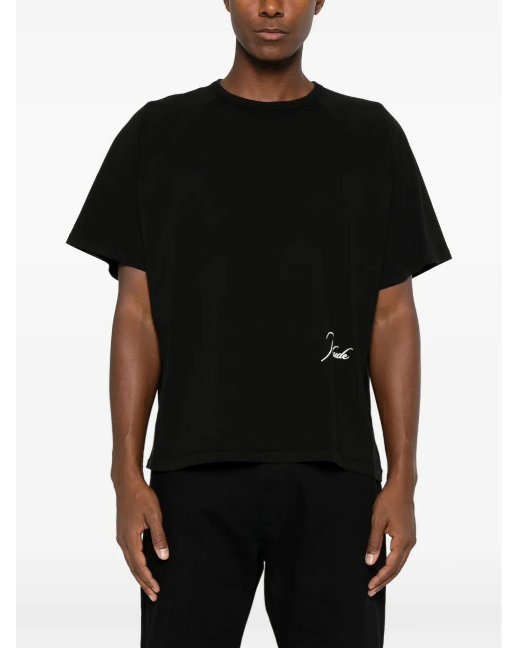 Rhude Black Classique Raglan Tee for men