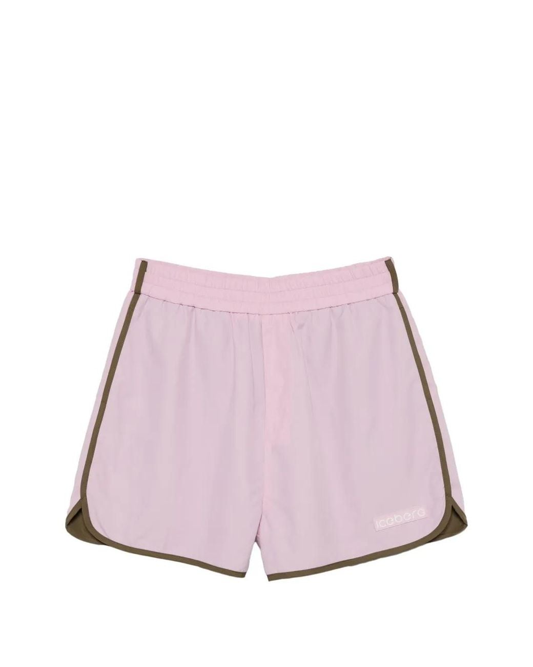 Iceberg Pink Shorts Mit Logo-Patch