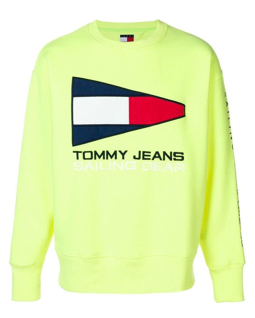 Sudadera con logo Tommy Hilfiger de hombre de color Amarillo | Lyst