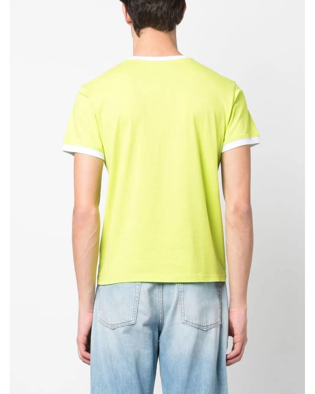 Bluemarble Yellow Logo-Print Short-Sleeve T-Shirt for men