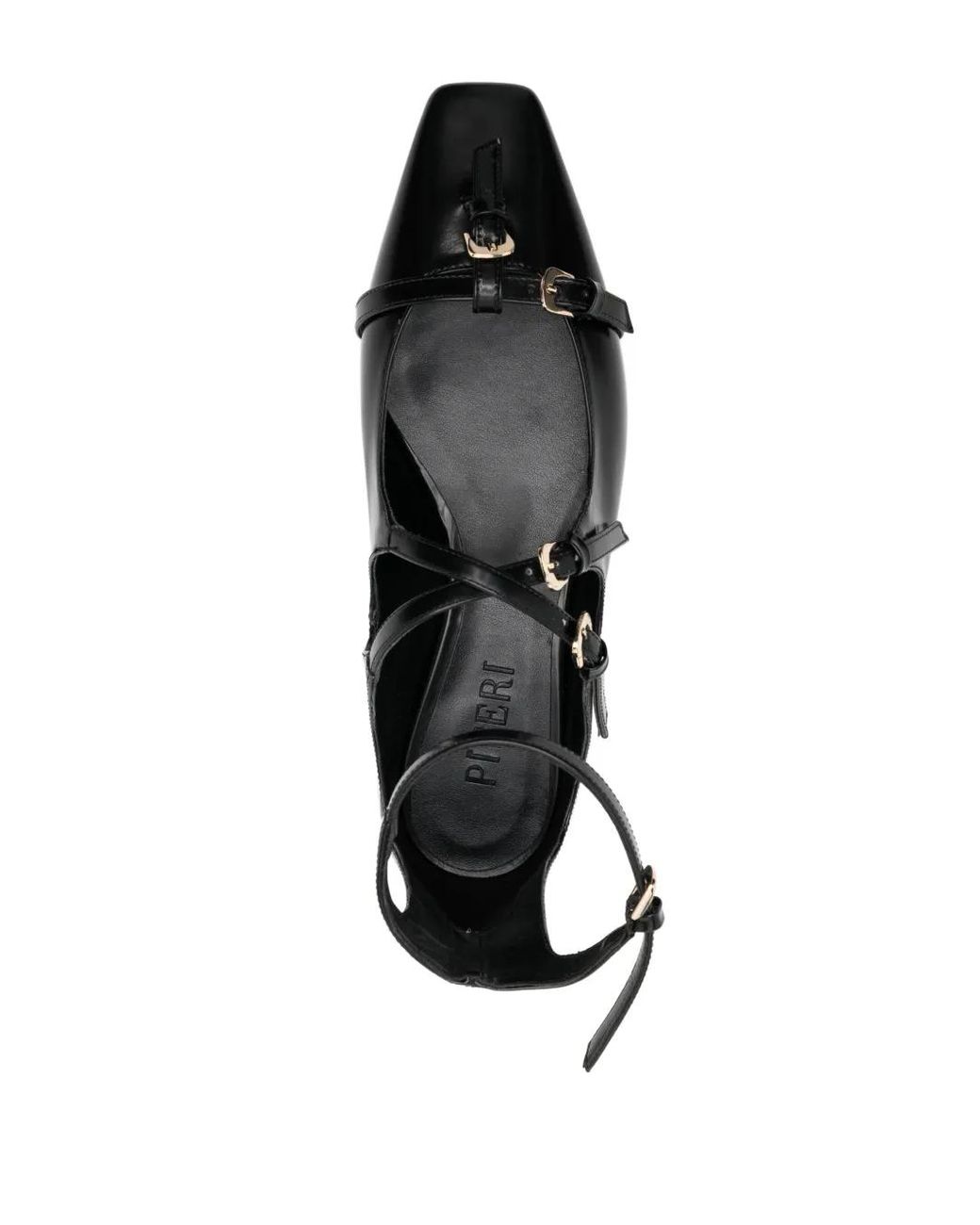 Piferi Black Ambrosia Flat Shoes