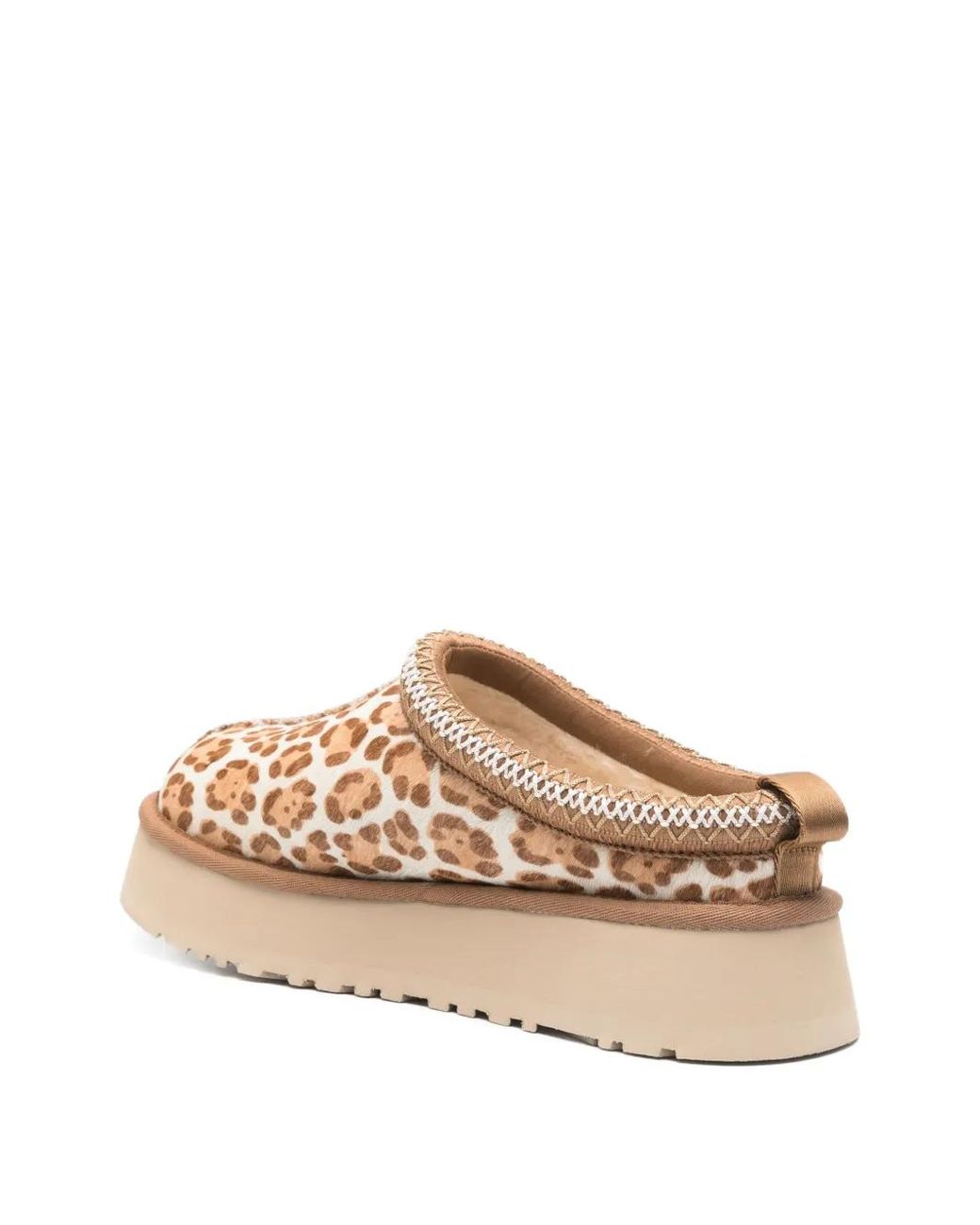 Ugg Natural Tazz Plains Leopard-Print Mules