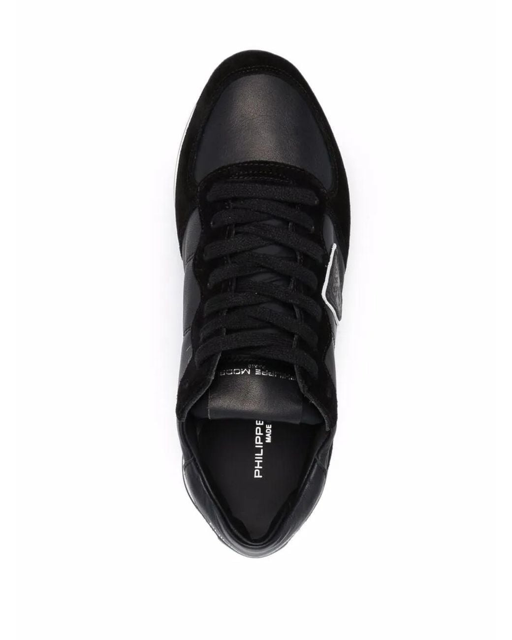 Philippe Model Black Logo Patch Sneakers