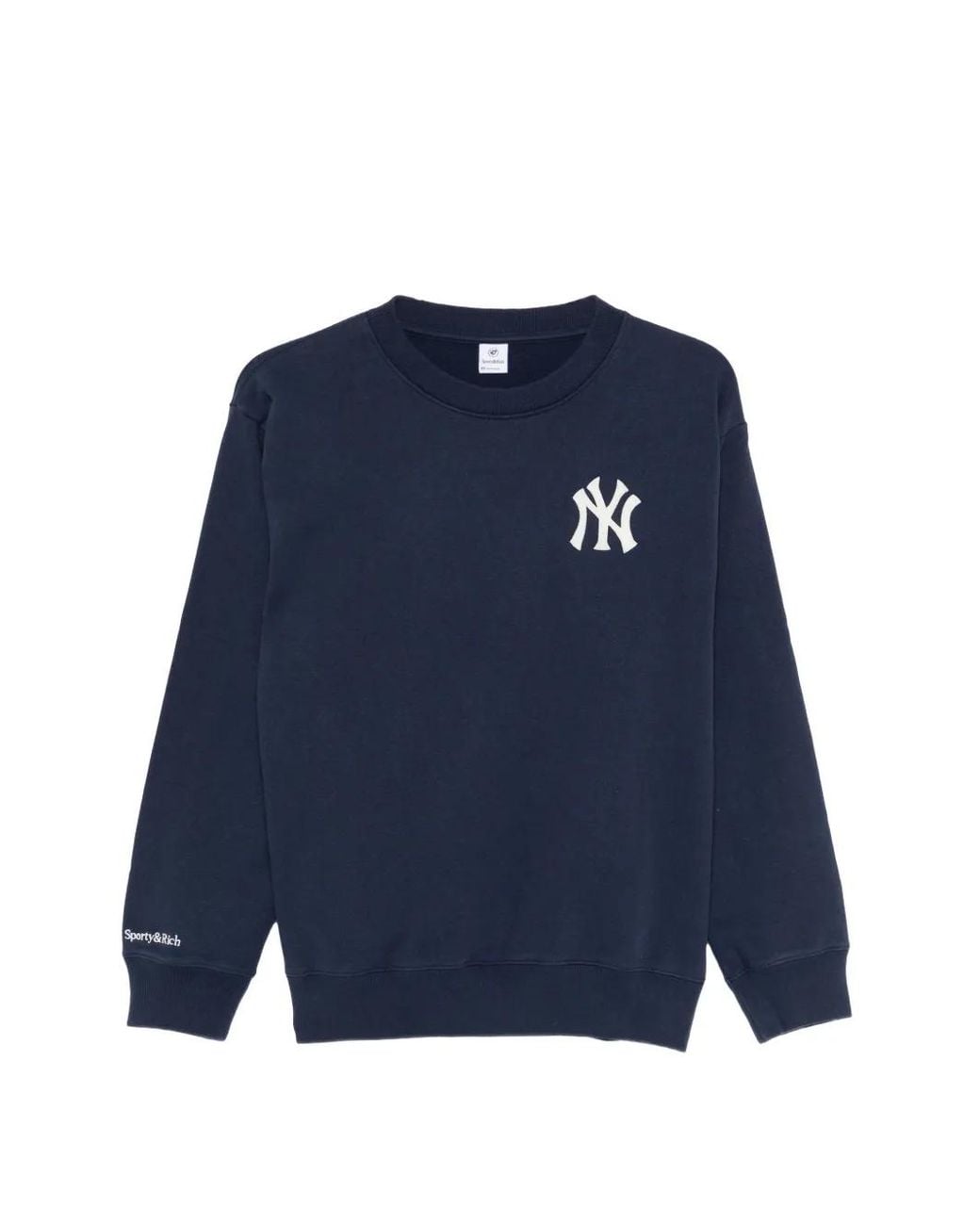 Sporty & Rich Blue Eeve Logo-Embroidered Sweatshirt