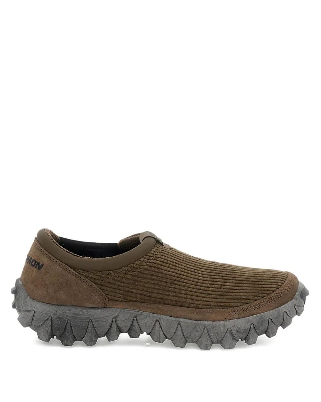 Salomon Brown Snowclog Corduroy Slip-On Sneakers