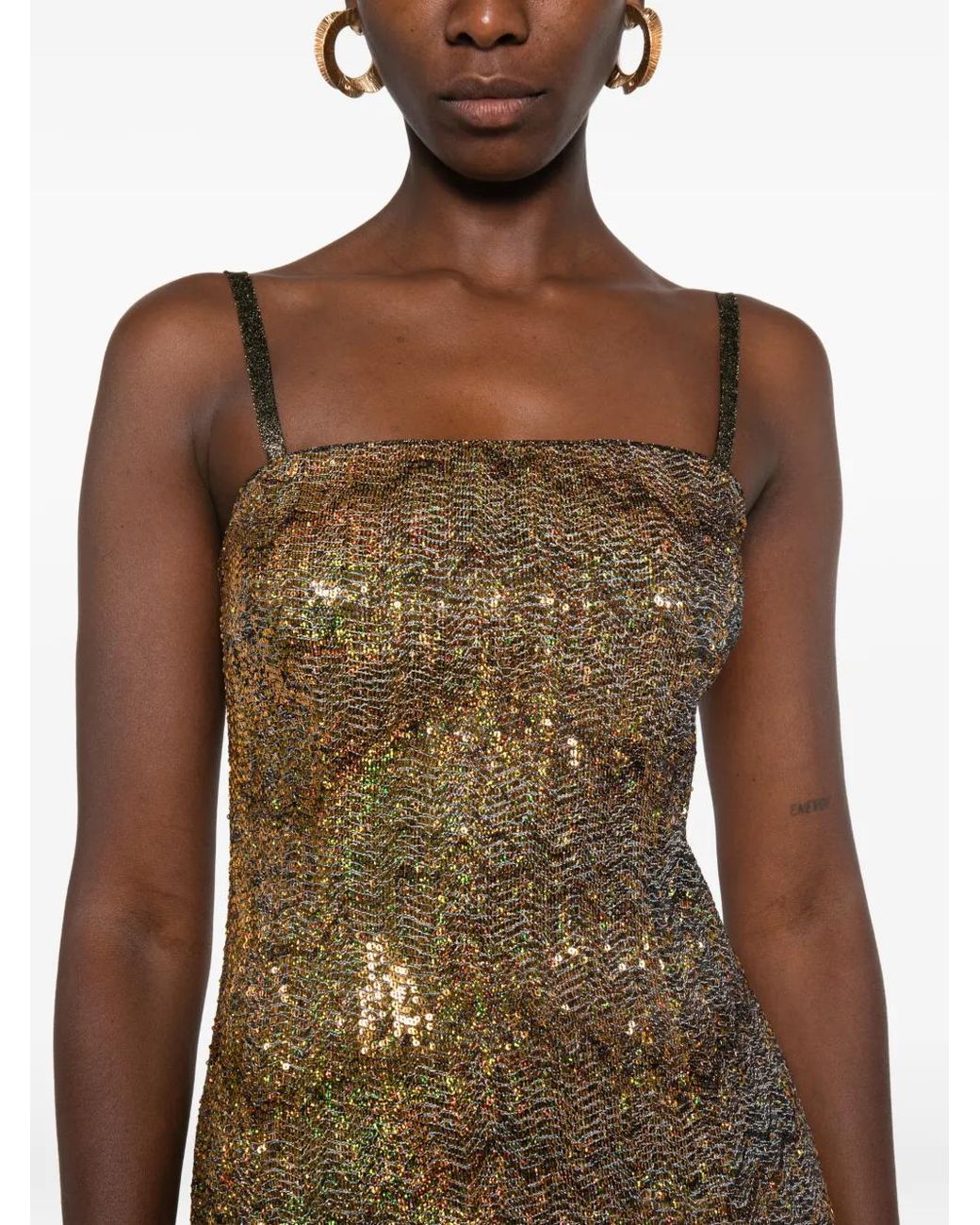 Missoni Metallic Iridescent Sequin-Embellished Dress