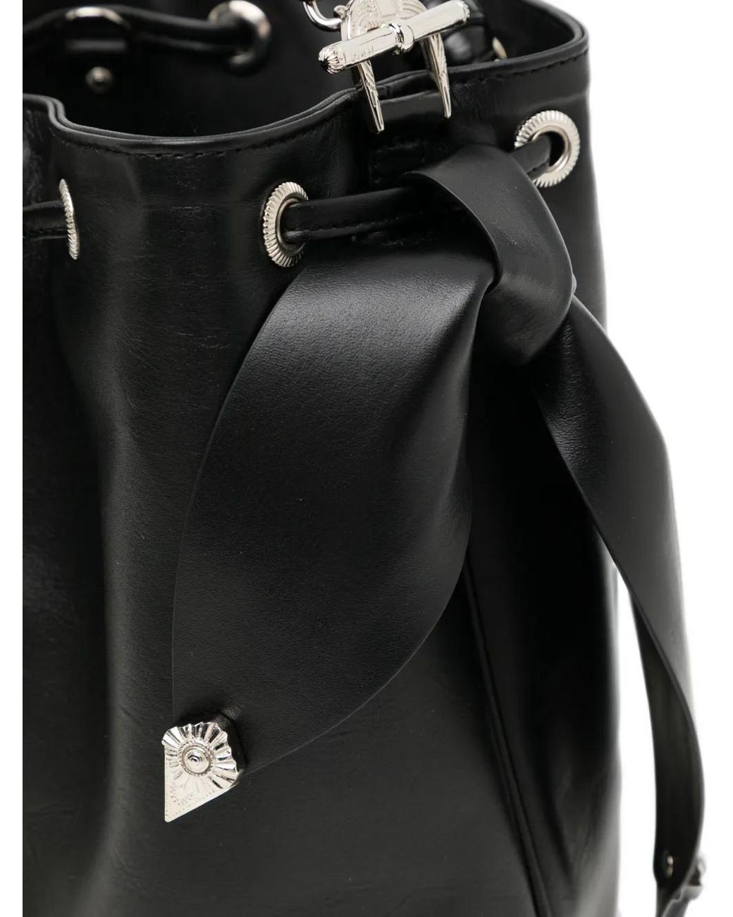 TOGA TOO Black Drawstring Tote Bag
