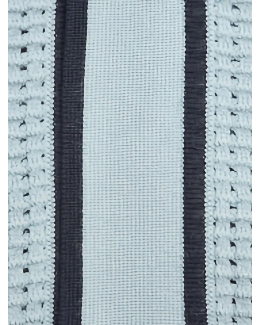 Orlebar Brown Roddy Button-Up Geperforeerd Overhemd in het Blue voor heren