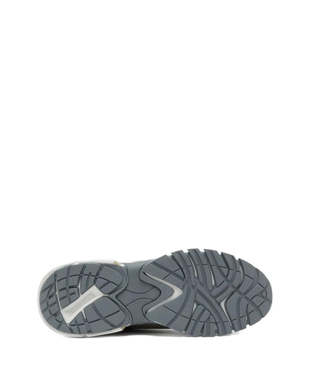 DIESEL Gray Mesh Sneakers for men