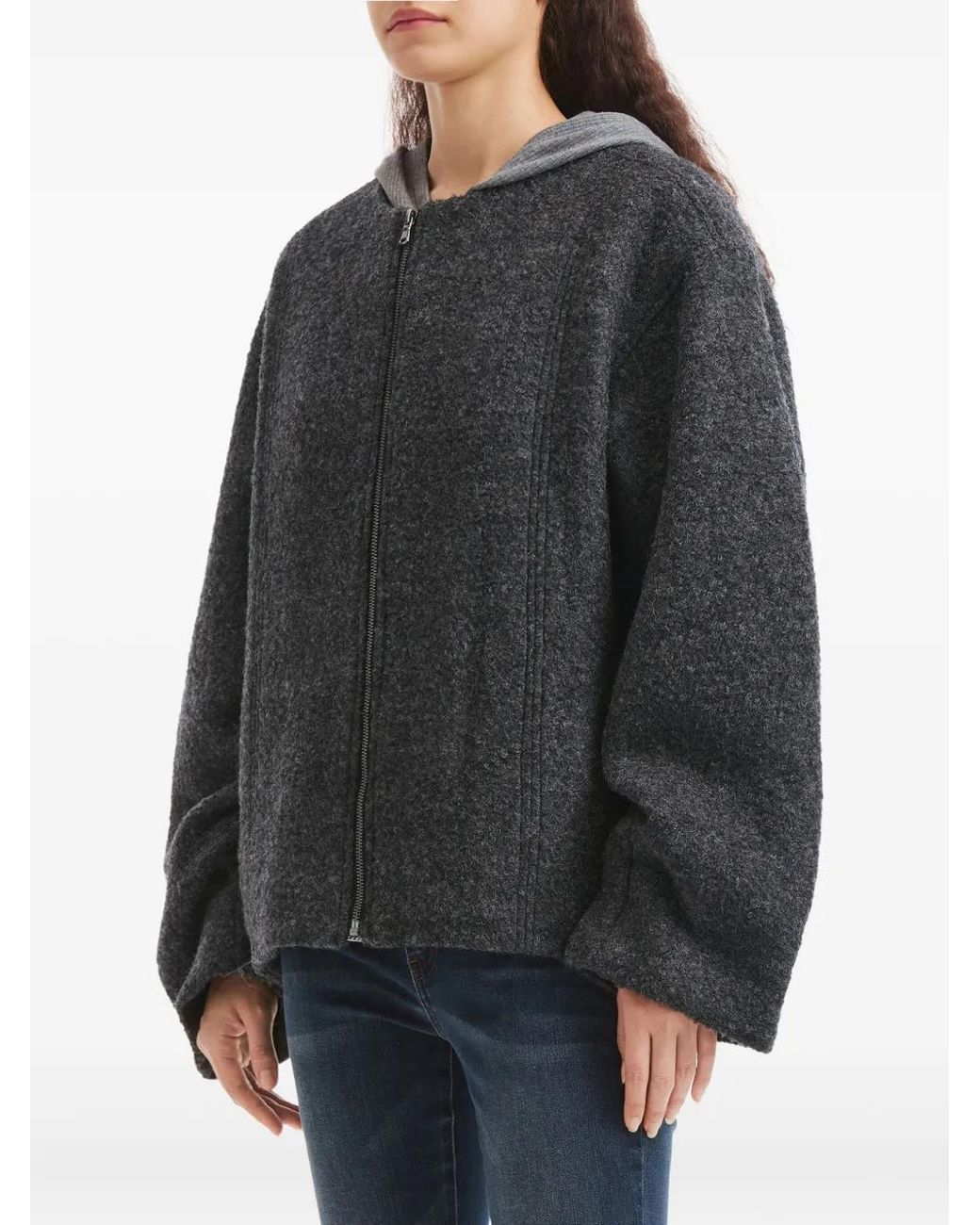 B+ AB Black Zip-Up Jacket