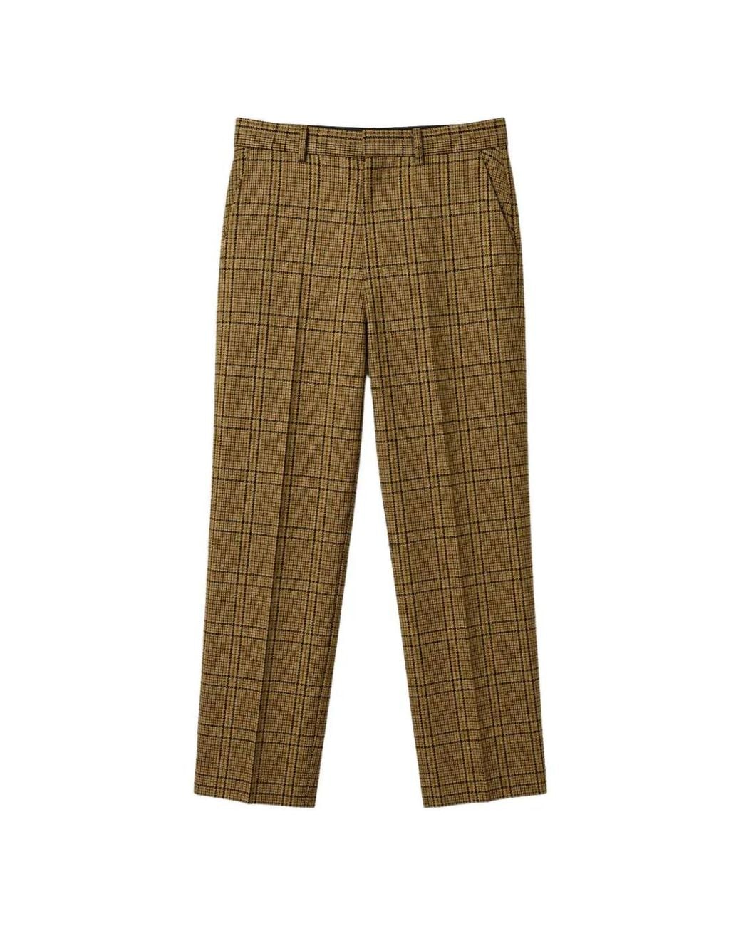 Check Pattern Uk BOTTER Check-Pattern Slim-Fit Trousers in Green | Lyst UK