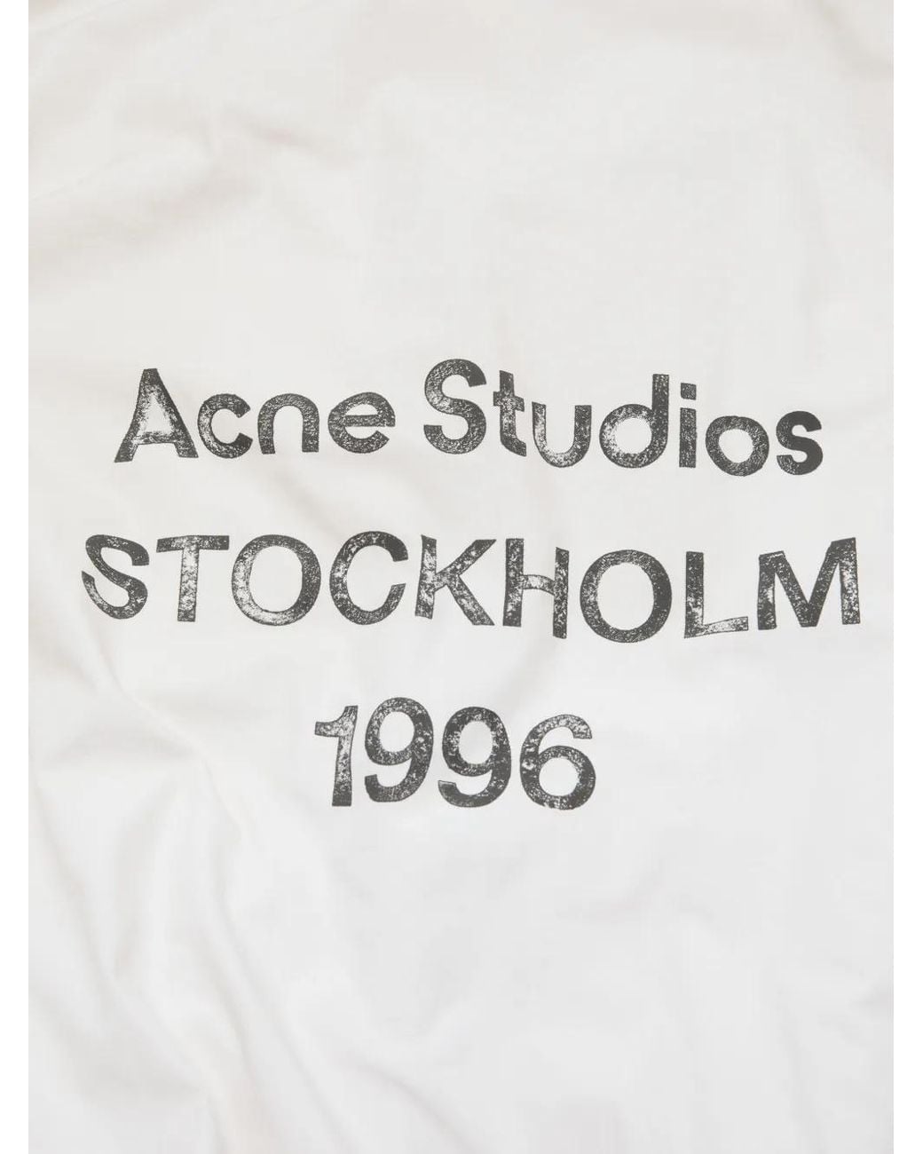 Chaqueta Con Cremallera Y Logo Acne de hombre de color White