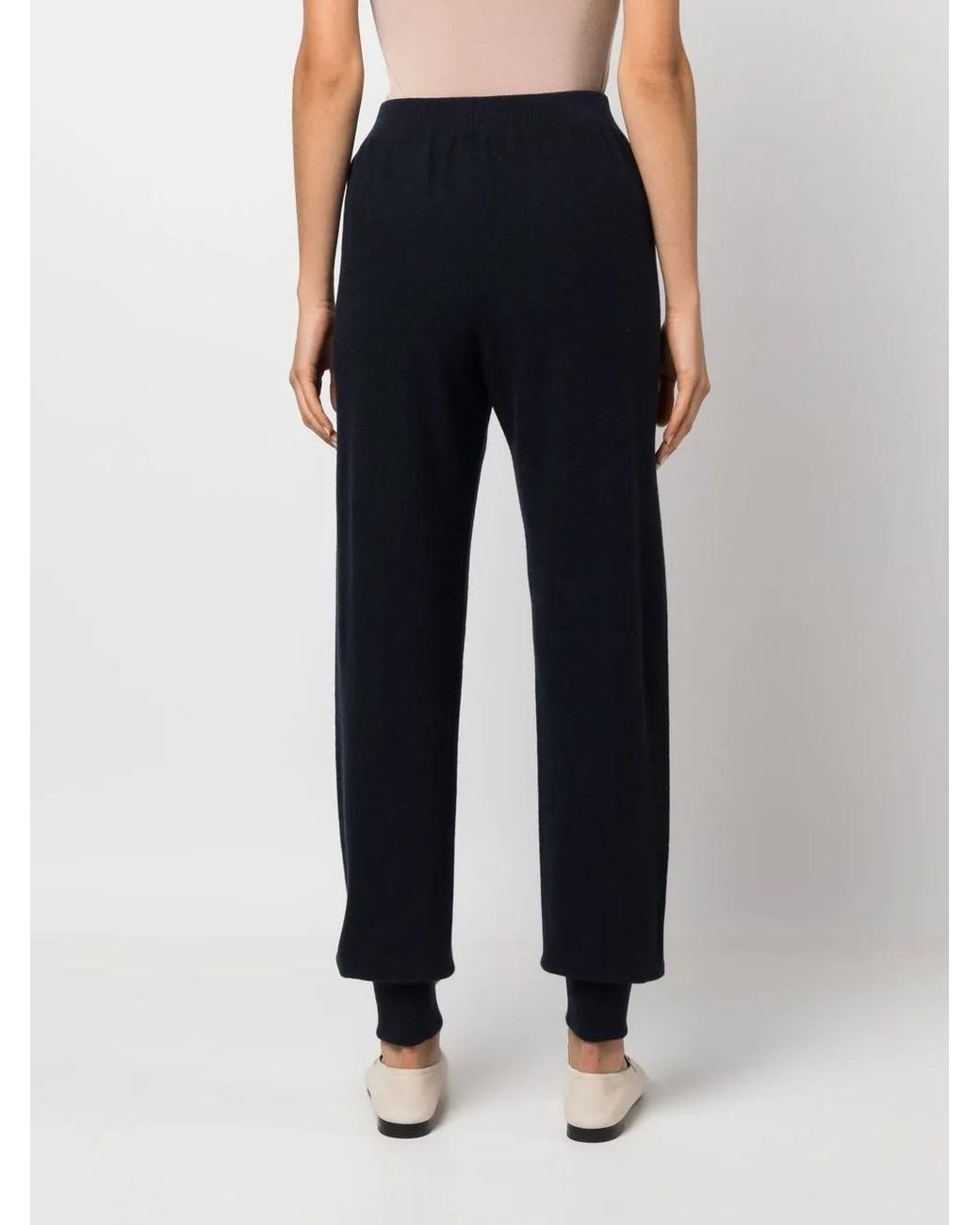 Fabiana Filippi Blue Straight-Leg Cashmere Trousers