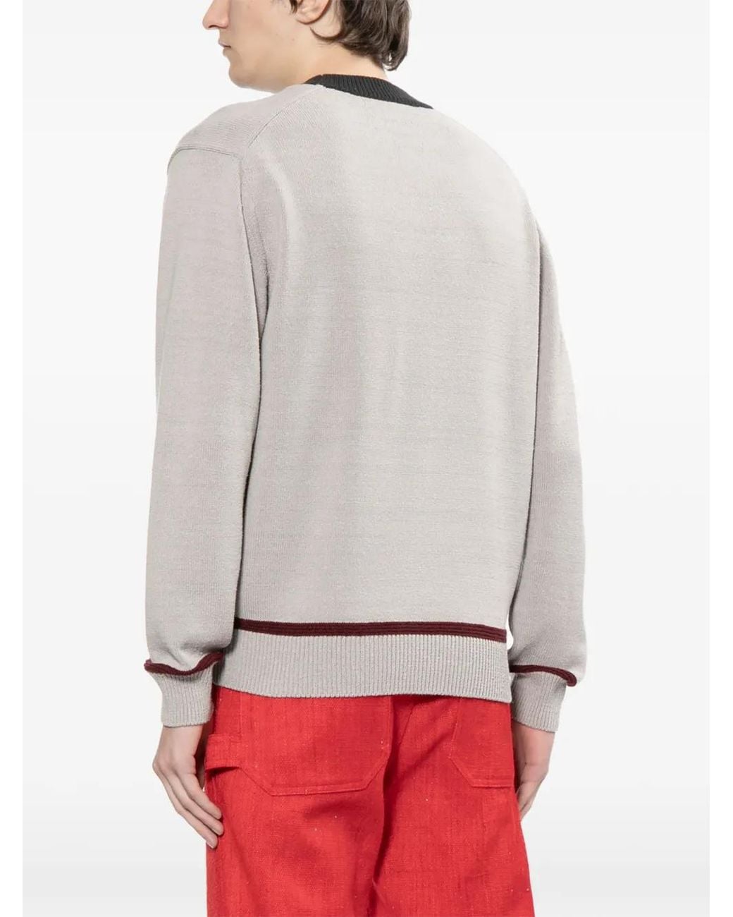 Junya Watanabe White House-Intarsia Sweater for men