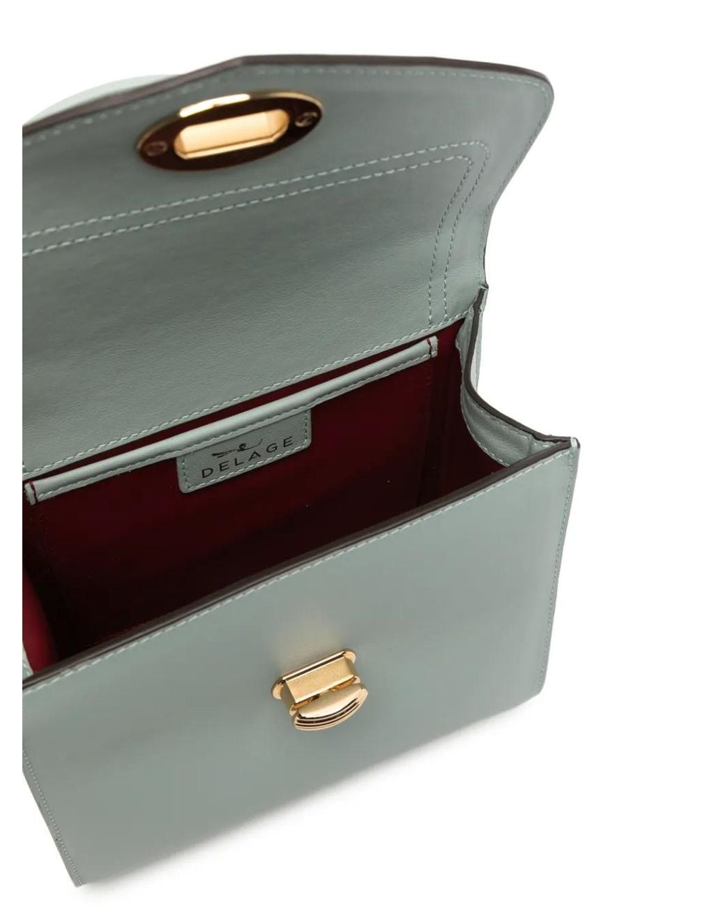 Delage Blue Gesteppte Handtasche