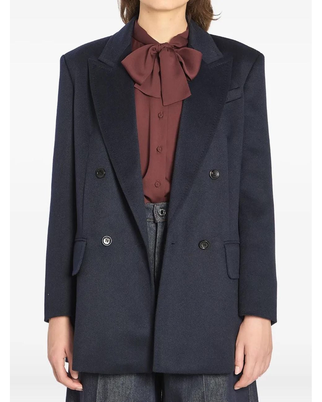Max Mara Blue Camel Olimpia Blazer
