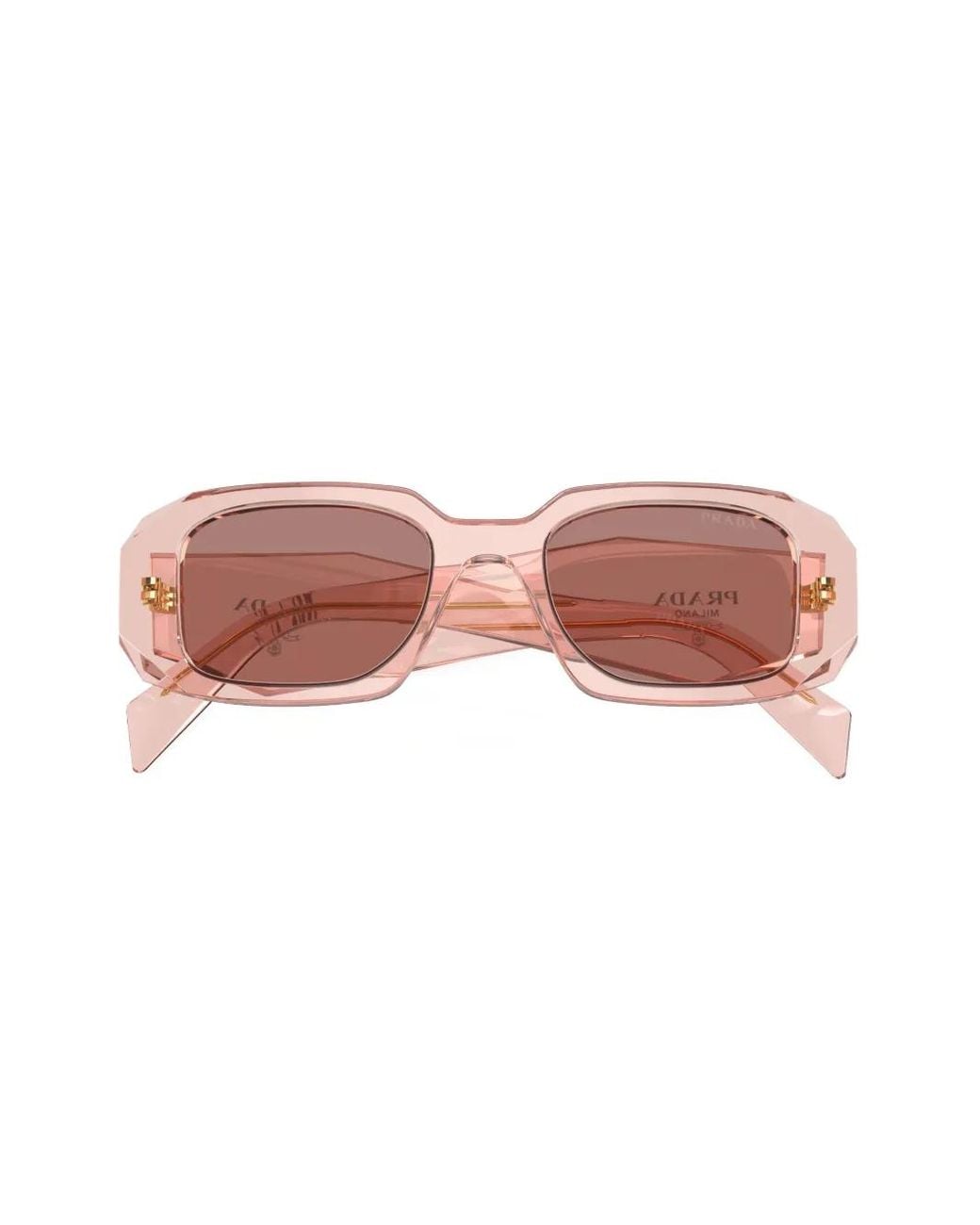 Gafas De Sol Con Montura Rectangular Prada de color Pink