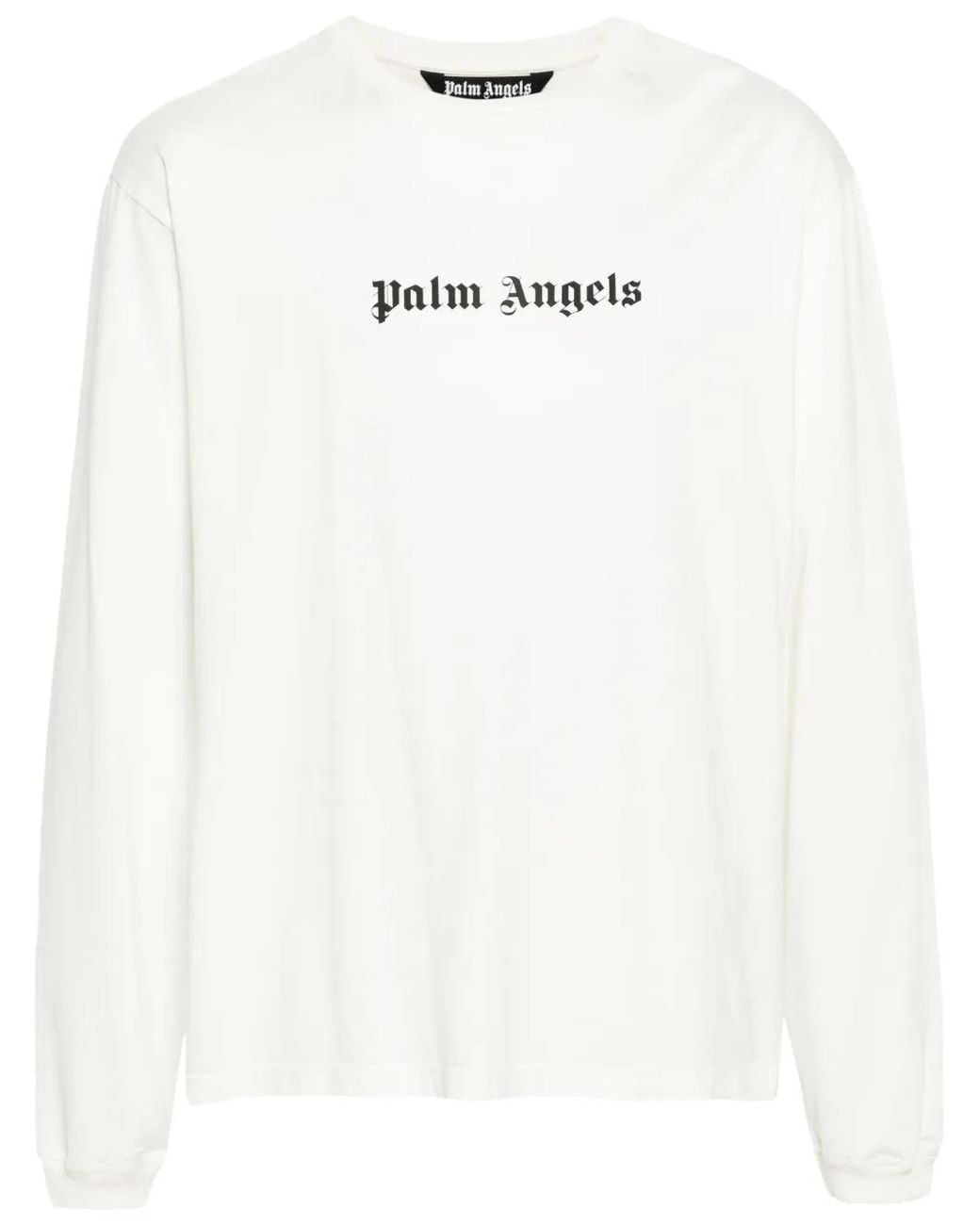 Palm Angels White T-shirt Con Logo for men