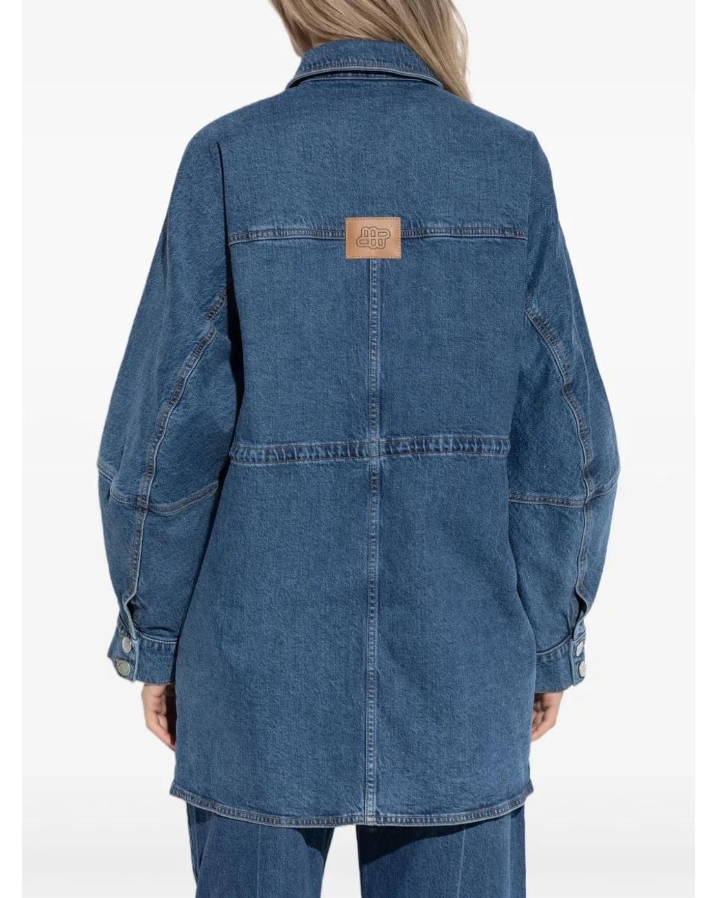 Munthe Blue Denim Shirt Jacket