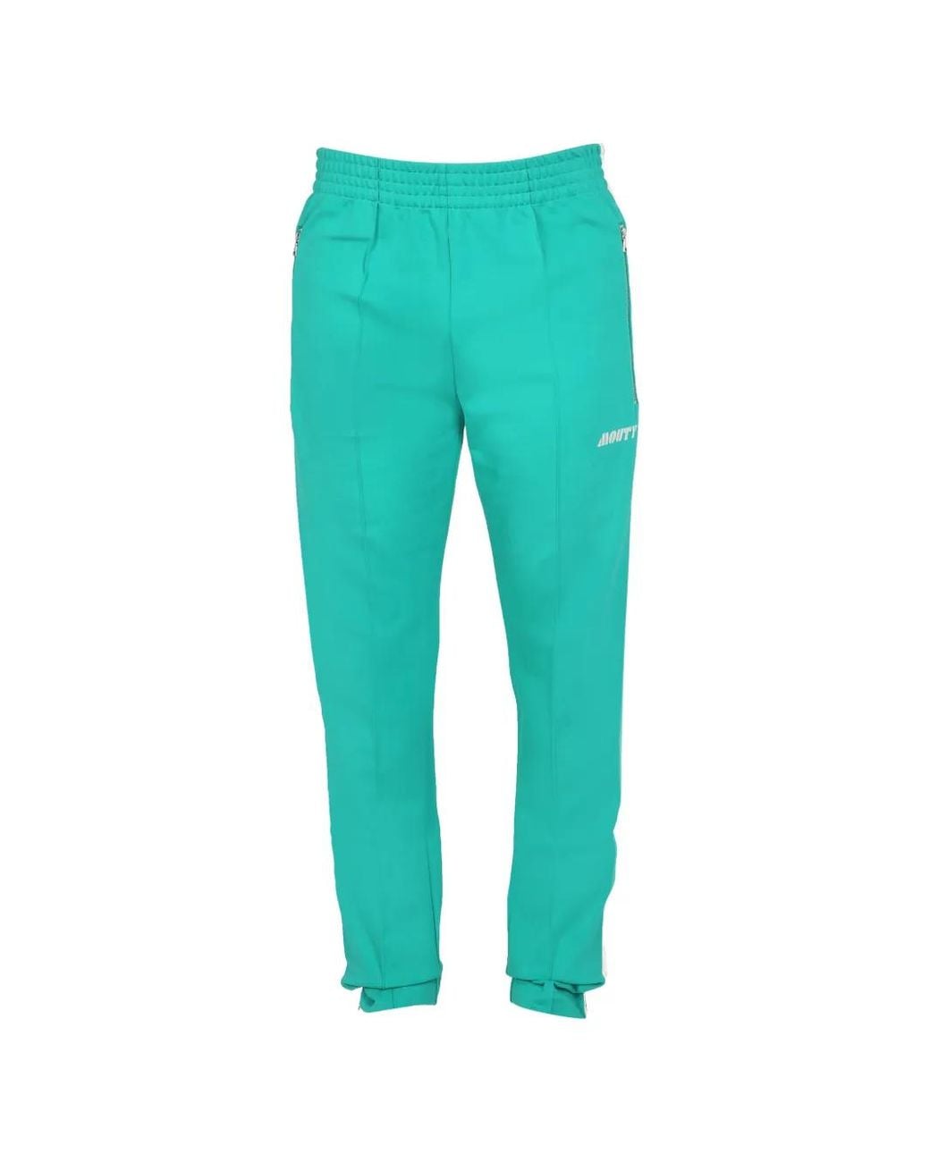 MOUTY Green Side-Stripe Track Pants for men