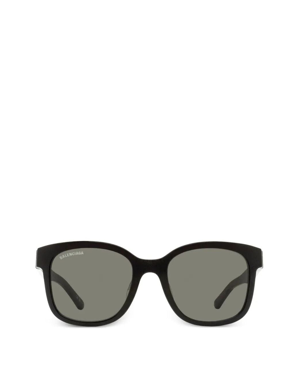 Balenciaga Black Alternative Fit Square-Frame Sunglasses