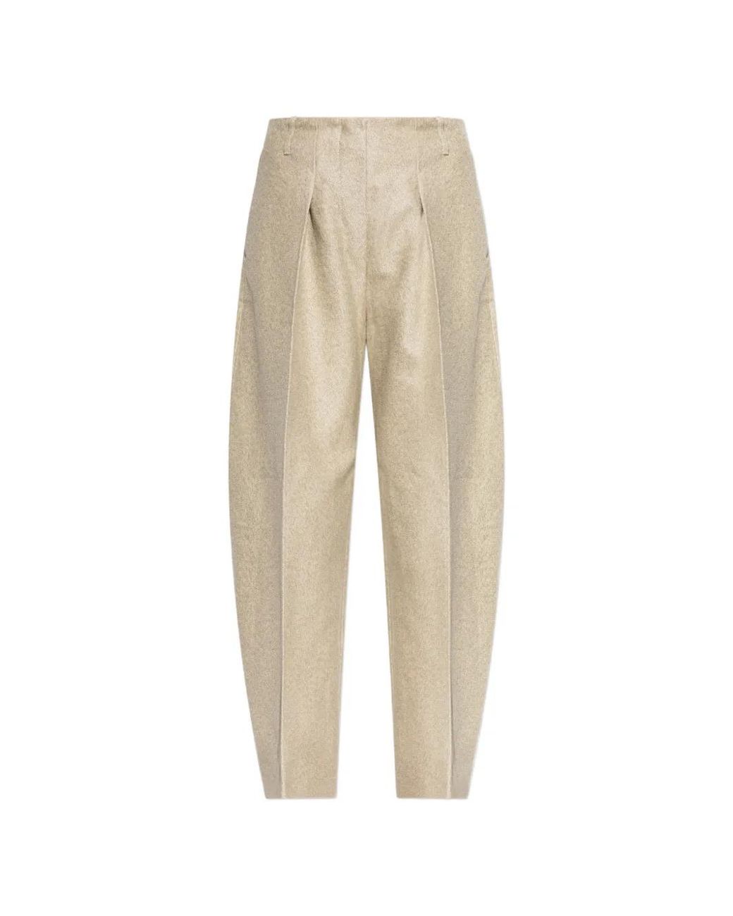 Jacquemus Natural The Ovalo Curved Pants