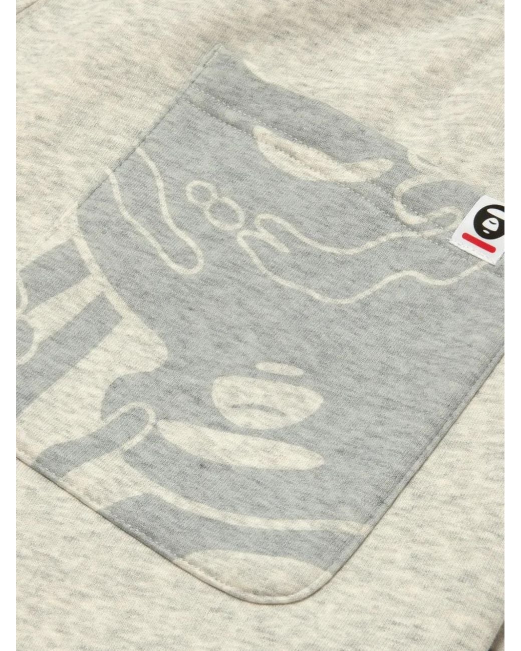 Aape By A Bathing Ape White Logo-Appliqué Track Pants for men