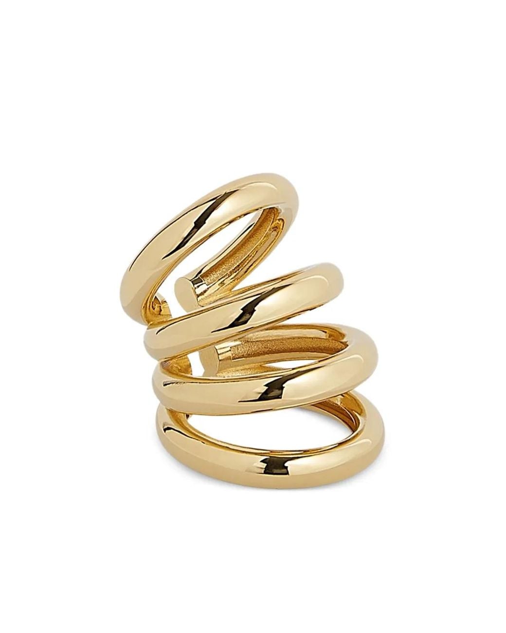 Rabanne Metallic Ear Cuff Mit Ringdetail