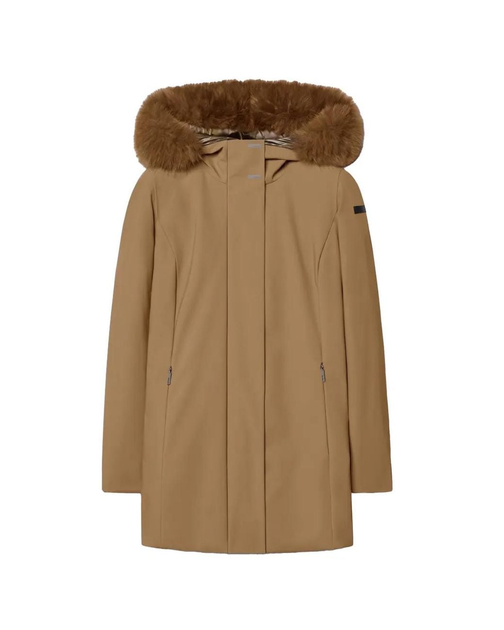 Rrd Natural Surflex Faux-Fur Trim Hooded Jacket
