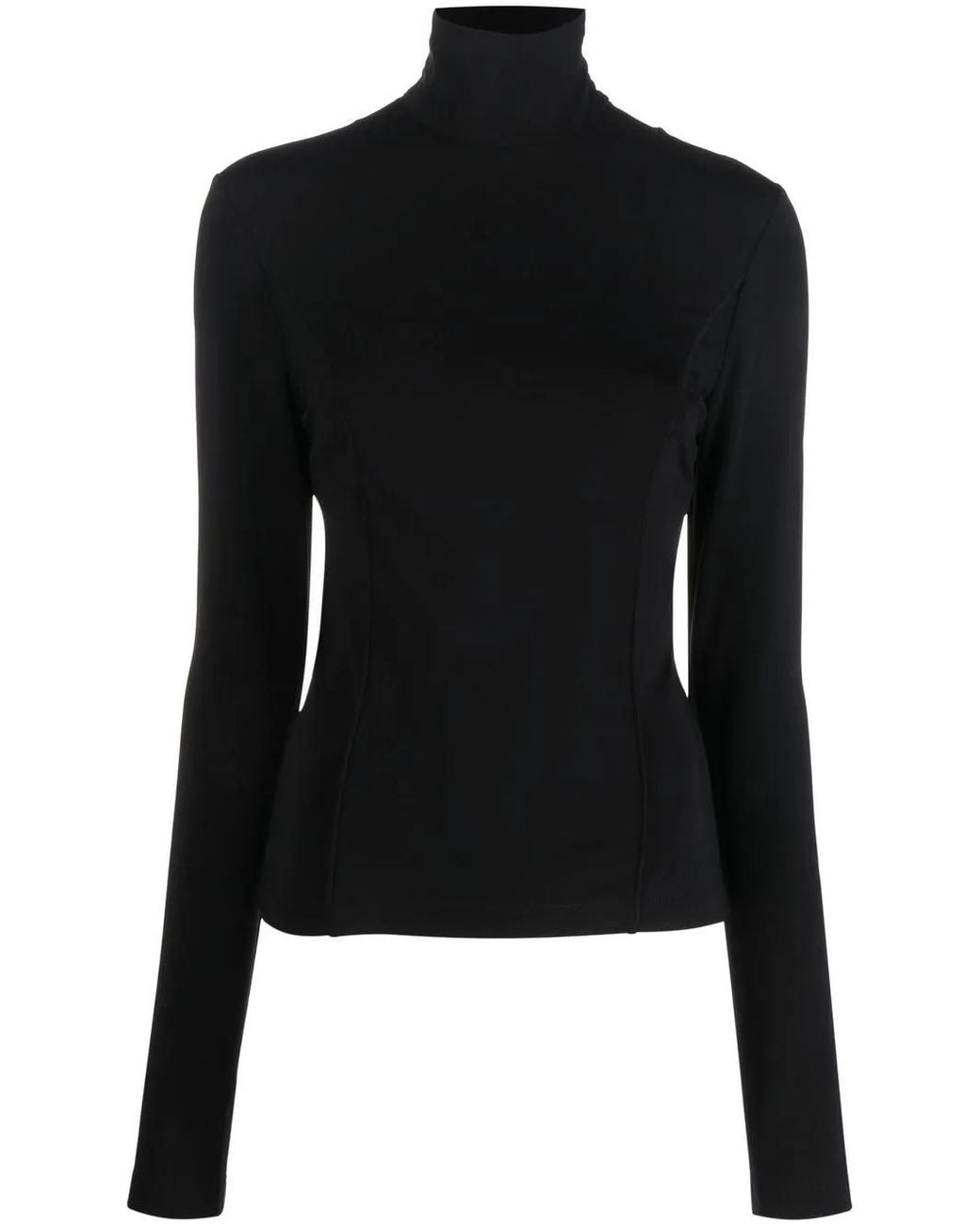 Givenchy Black Asymmetric Cut-Out Top