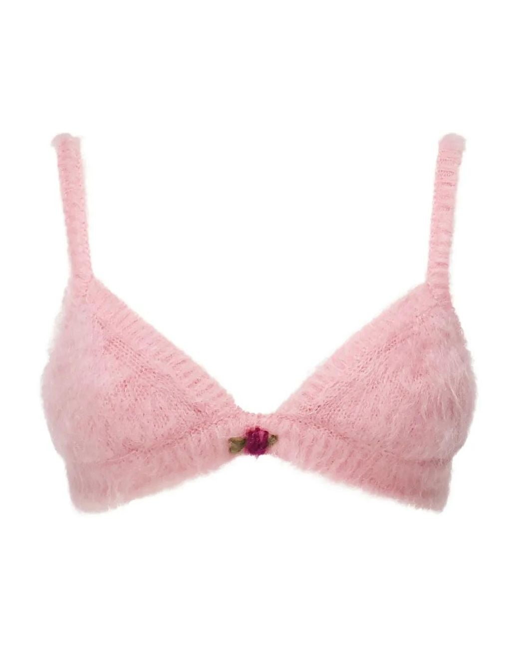 Alessandra Rich Pink Embroidered Top