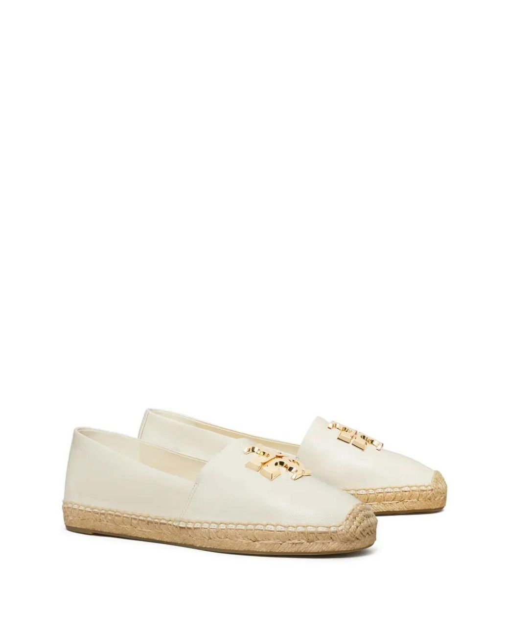 Tory Burch White Eleanor Espadrille