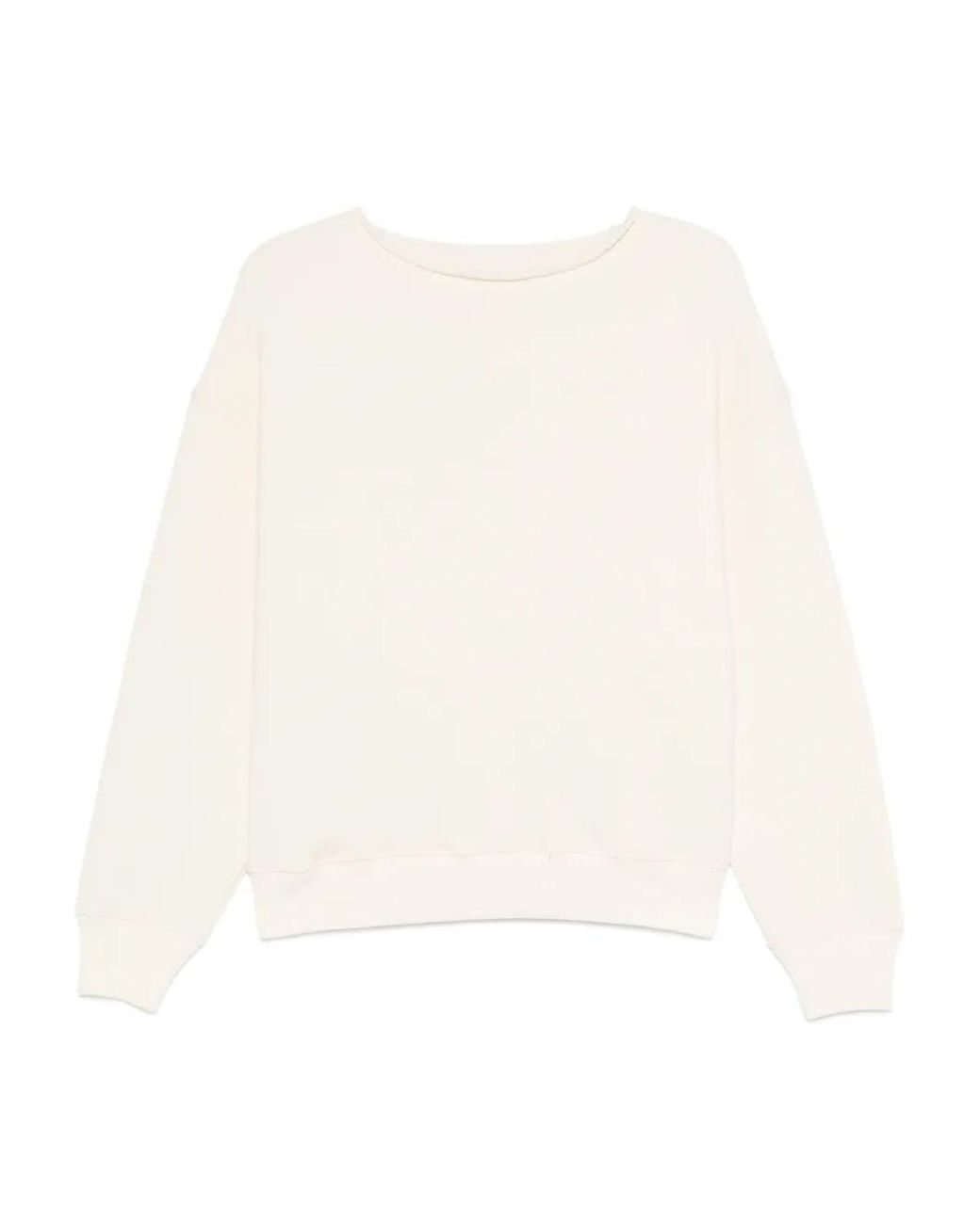 6397 White Crew-Neck Sweatshirt