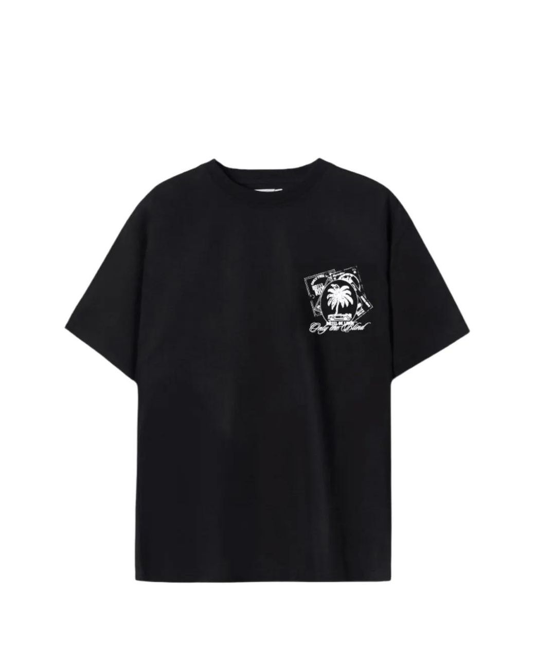 Only the Blind Black Cotton T-Shirt for men