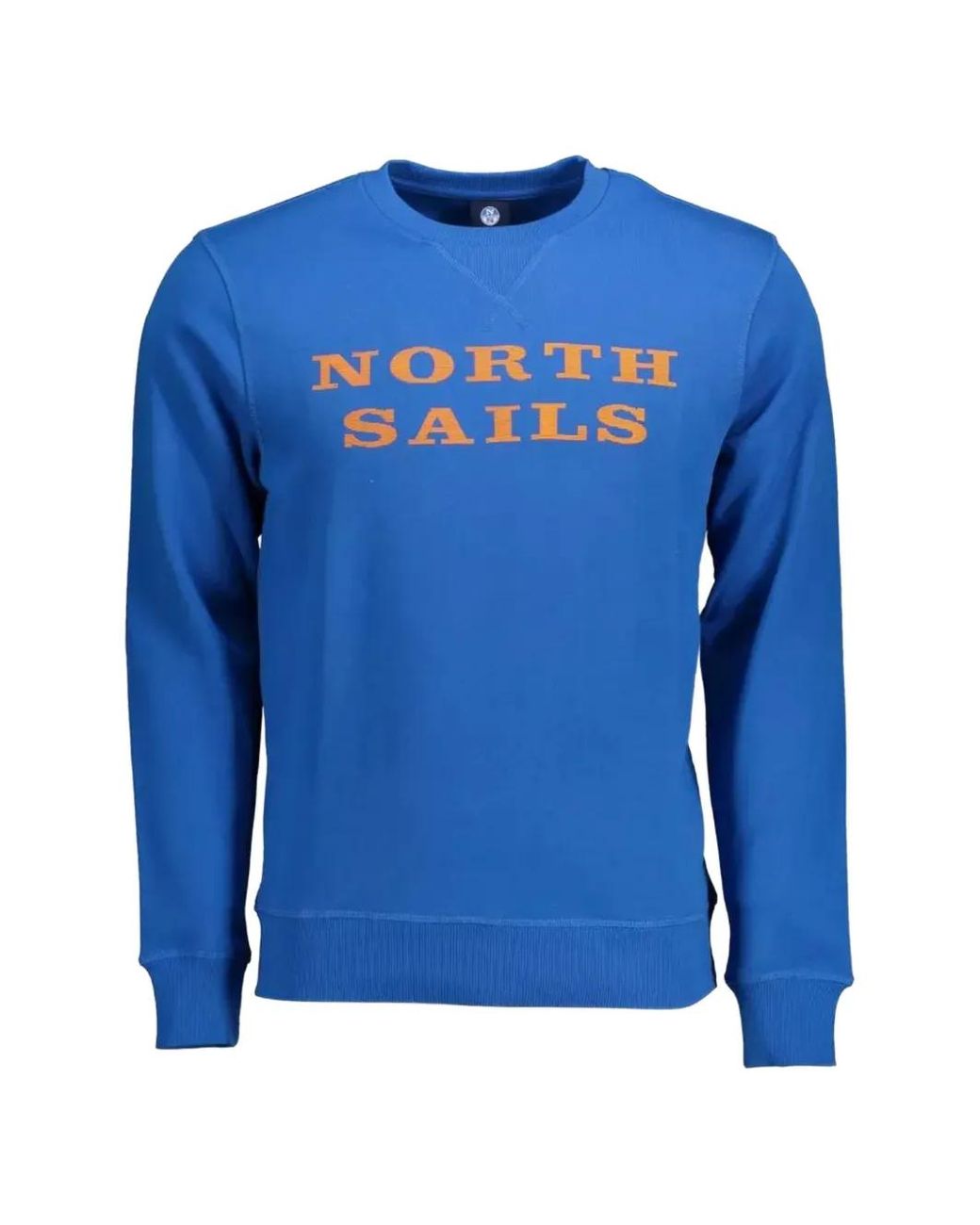 North Sails Blue Logo-Print Crew-Neck Sweatshirt for men