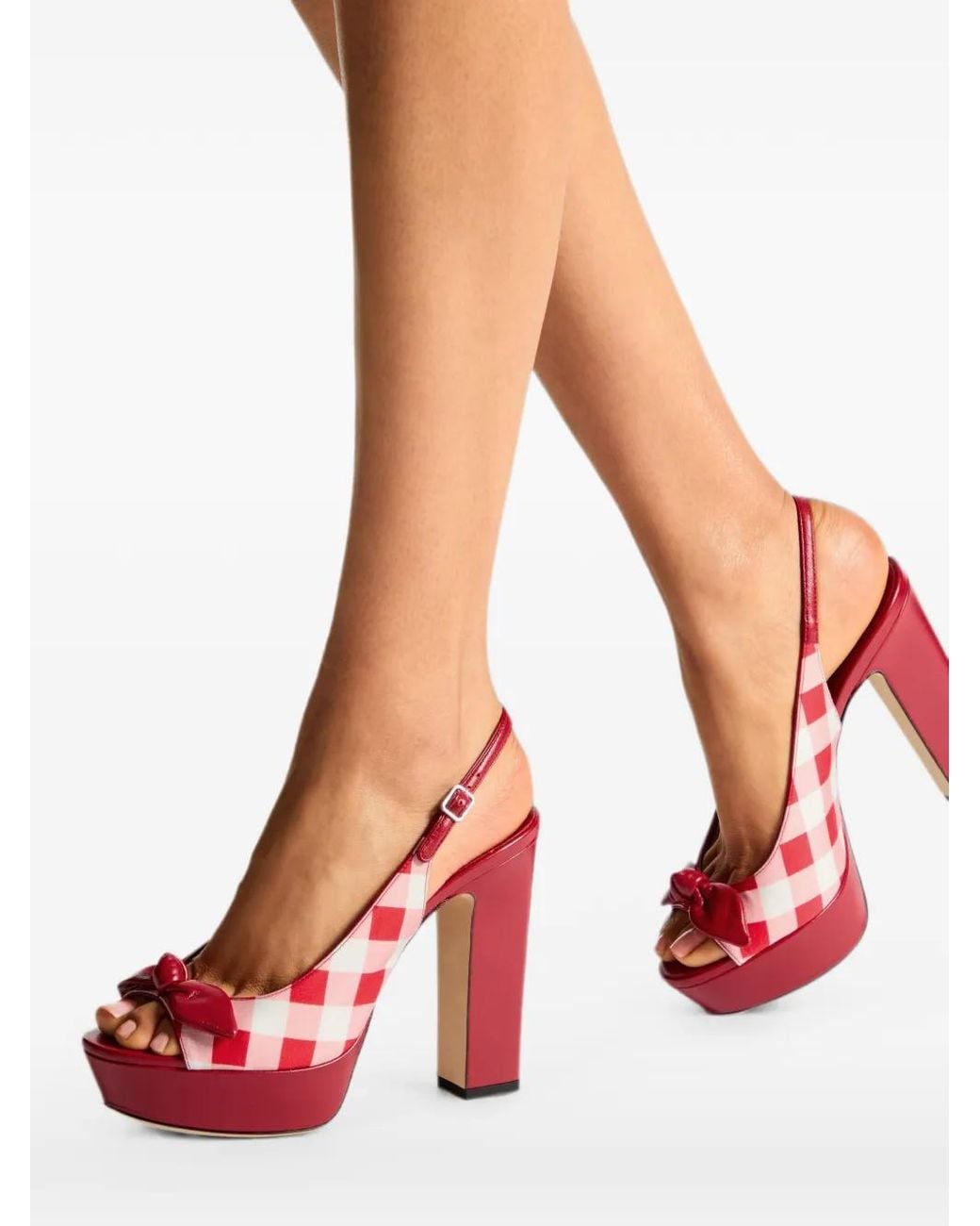 Jimmy Choo Red Ziva 120 Sandals