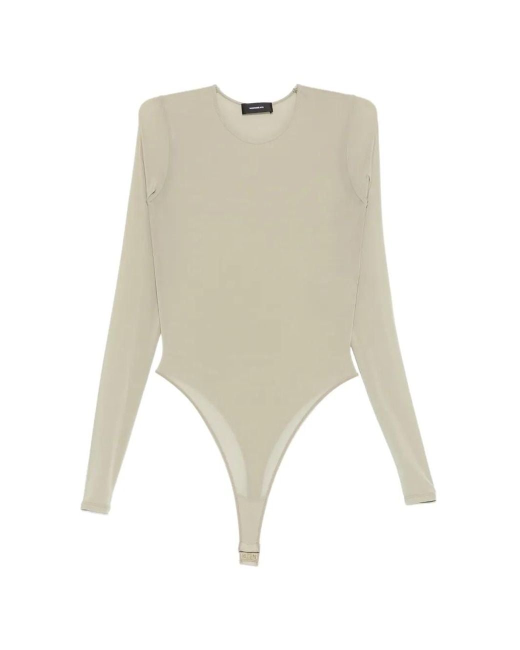 Wardrobe NYC Natural Sheer Bodysuit