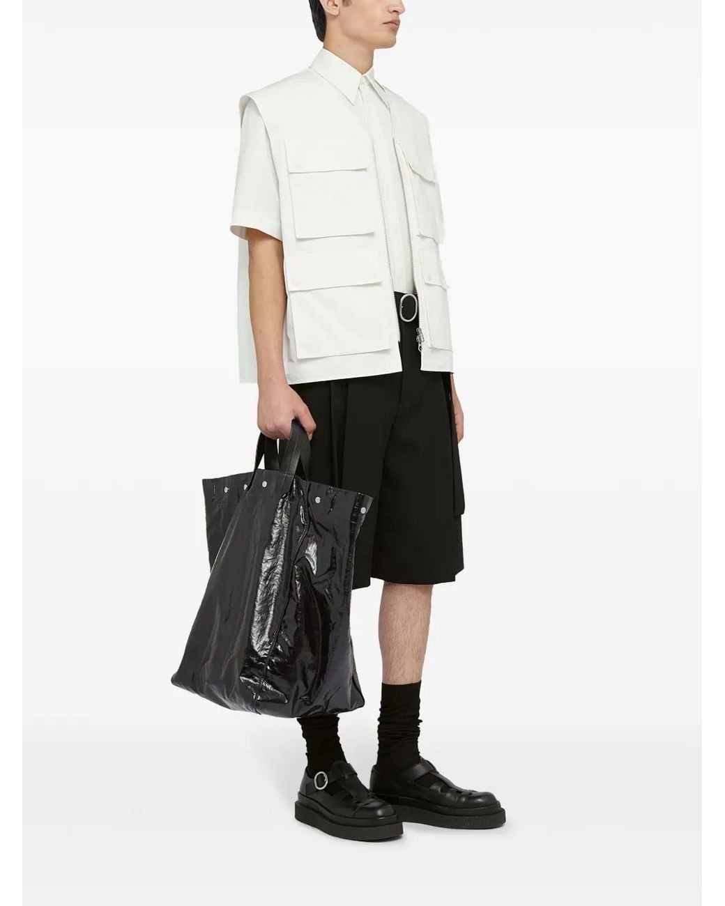 Jil Sander Black Medium 2Way Tote Bag for men