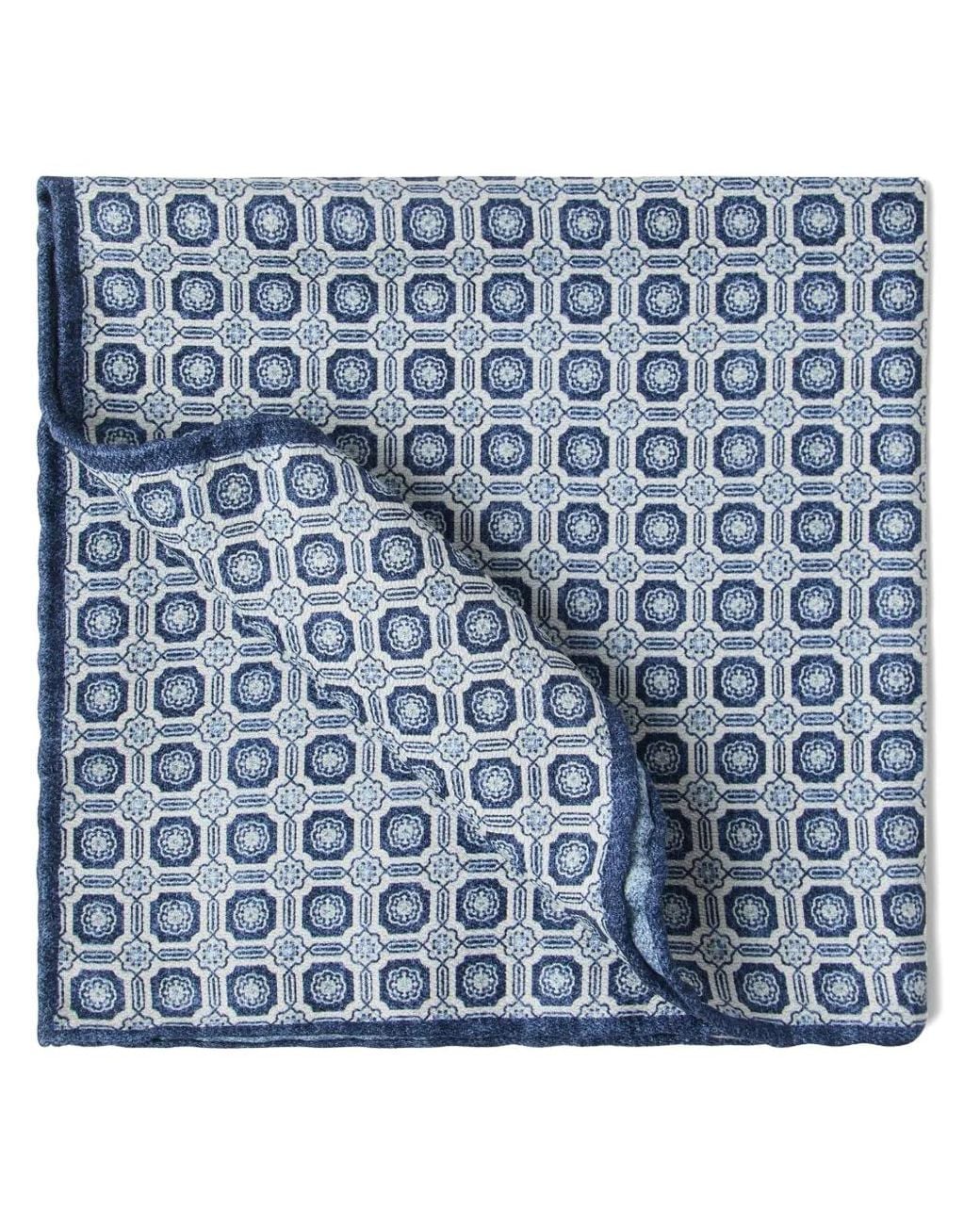Brunello Cucinelli Einstecktuch Mit Print in Blue für Herren