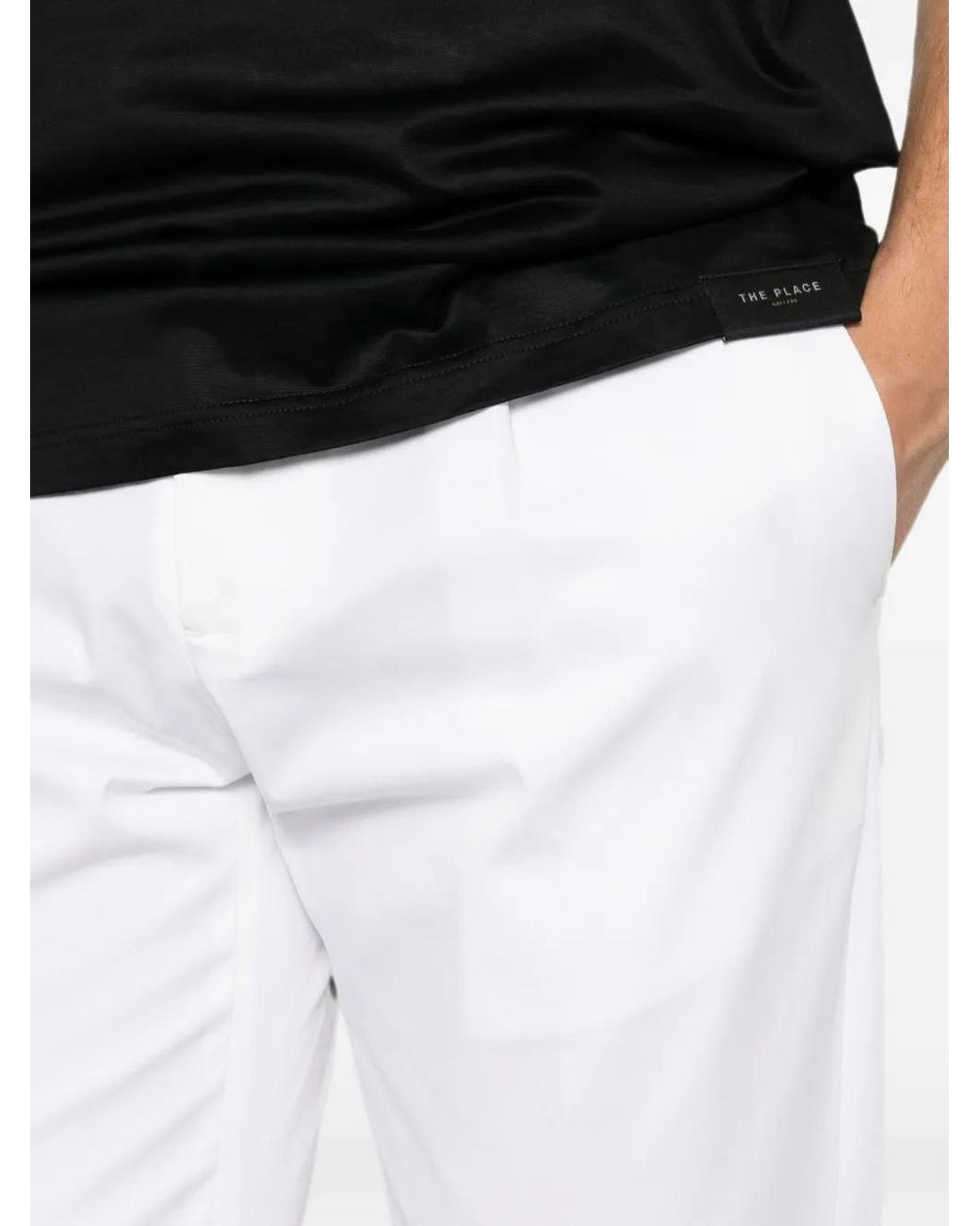 Low Brand White Tailored Trousers for men