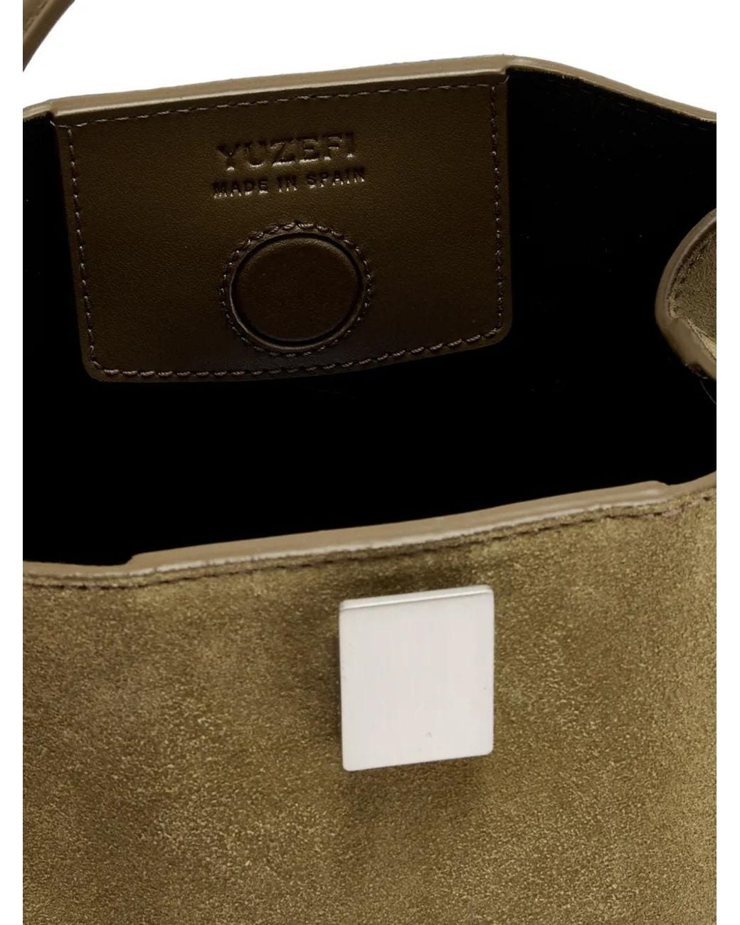 Yuzefi Metallic Gyoza Mini Suede Shoulder Bag