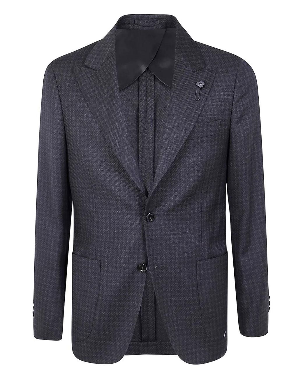 Lardini Sakko Mit Hahnentrittmuster in Blue für Herren