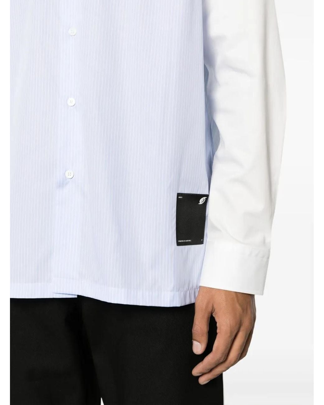 OAMC White Striped Cotton Shirt for men