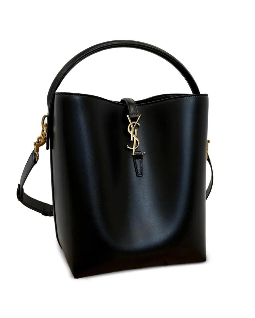 Saint Laurent Black Le 37 Supple Bucket Bag